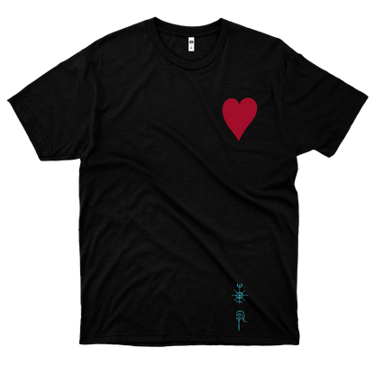 Bloco Explode Coração (Camiseta Preta) - 10 ANOS