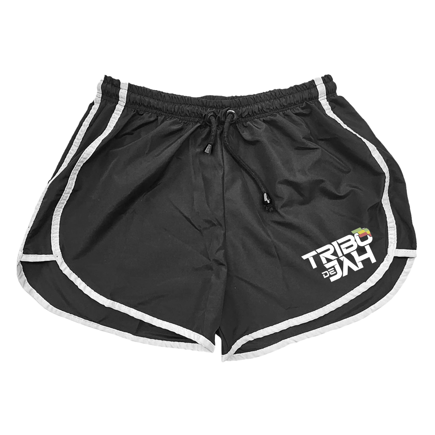 Tribo de Jah (Shorts de Tactel Preto) - Logo