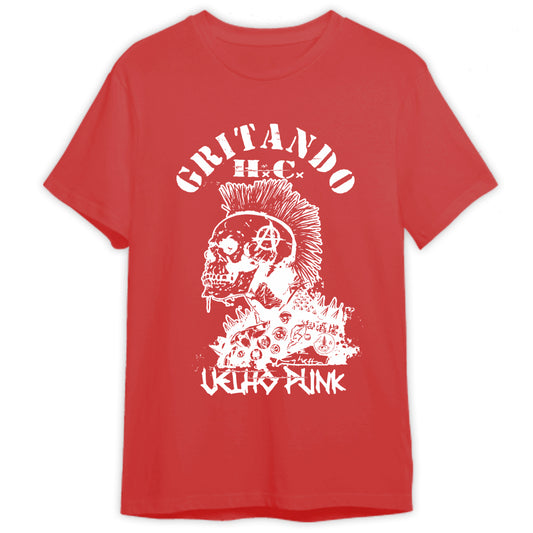 Gritando HC (Camiseta) - Velho Punk Vermelha