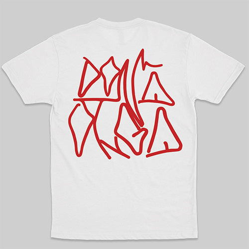 Dona Olga (Camiseta Branca) - Dona Olga Escrita Vermelha