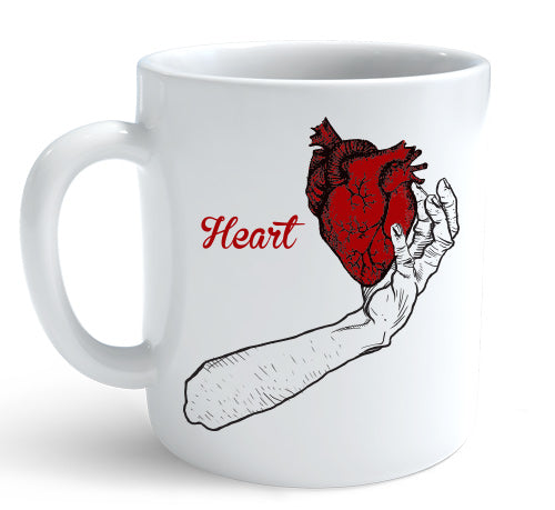 Heart - Caneca Branca - Mão